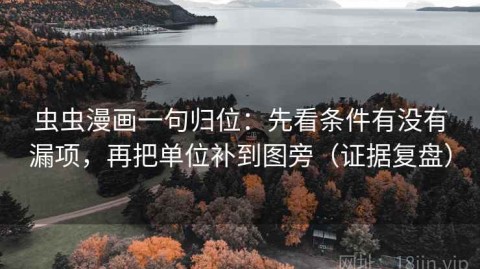 虫虫漫画一句归位：先看条件有没有漏项，再把单位补到图旁（证据复盘）