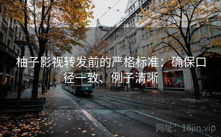 柚子影视转发前的严格标准：确保口径一致、例子清晰