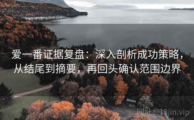 爱一番证据复盘：深入剖析成功策略，从结尾到摘要，再回头确认范围边界